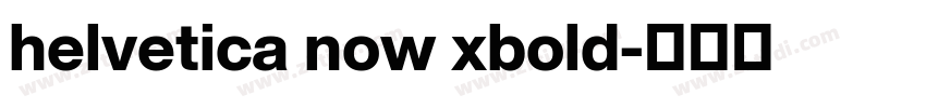 helvetica now xbold字体转换